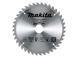 Диск пильный 190х30 мм 40 зуб. по дереву MAKITA (D-64967)