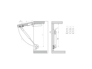 Подъёмник газовый 50N STARFIX (SMF-4309)