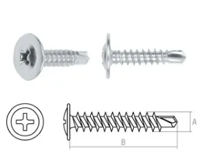 Саморез 4.2х13 мм с прессшайбой, цинк, со сверлом (5 кг) STARFIX (SMV1-50339-5)