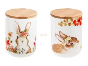 Банка для сыпучих продуктов керамическая 750 мл, серия EASTER BUNNY, PERFECTO LINEA (34-610750)