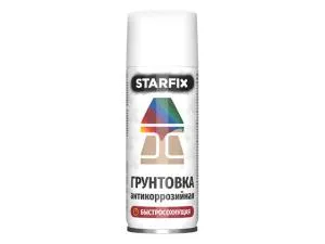 Грунтовка антикоррозийная белый STARFIX 520мл (9003) (Сигнальный белый)