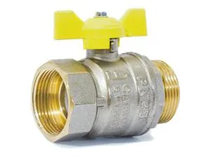 Кран шаровый 1/2" нар.-вн. бабочка (ГАЗ) PN 40 LD