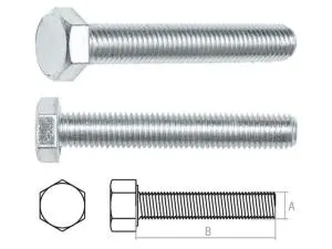 Болт М20х180 мм шестигр., цинк, кл.пр. 5.8, DIN 933 (20 кг) STARFIX