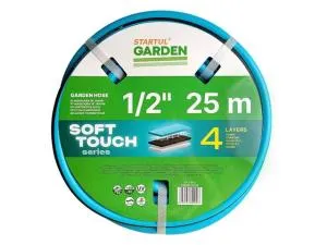 Шланг поливочный 1/2" 25м STARTUL GARDEN SOFT TOUCH (ST6040-1/2-25) (4 слоя)