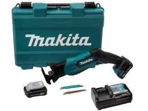 Аккум. сабельная пила MAKITA JR 105 DWAE в чем. (10.8 В, 2 акк., 2.0 А/ч, Li-Ion, дерево до 50 мм, металл до 50 мм)