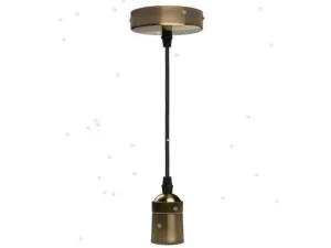 Светильник декоративный RETRO PLC 03 E27 230V/1M ANTIQUE BRONZE (патрон с проводом) JAZZWAY