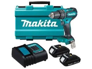 Аккум. ударная дрель-шуруповерт MAKITA DHP 485 SYE в чем. (18.0 В, 2 акк., 1.5 А/ч Li-Ion, 2 скор., 50 Нм, шурупы до 10 мм, сверление в металле до 13 