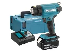 Аккум. термовоздуходувка LXT  DHG180RT1J MAKPAC  MAKITA (18.0 В, 1 акк., 5.0 А/ч Li-Ion, 550 град, кейс MakPac ,насадки. 1,з/у)