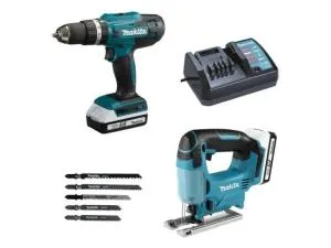 Аккум. дрель-шуруповерт MAKITA LXT HP488D + аккум. лобзик JV183D (в комплекте 2 акум. 1,5А/ч + зарядное+сумка)