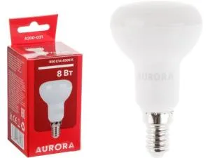 Лампа светодиодная R50 8Вт 230В E14 4500K AURORA