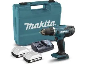 Аккум. шуруповерт MAKITA LXT DF488D004 в кейсе (18.0 В, 2 акк., 2.0 А/ч Li-Ion, 2 скор., 42 Нм, шурупы до 13 мм, з/у)