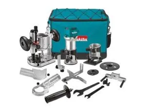 Фрезер кромочный MAKITA RT 0702 CX2 + аксессуары в сумке (710 Вт, цанга 8 мм, 30000 об/мин, регул. об.)